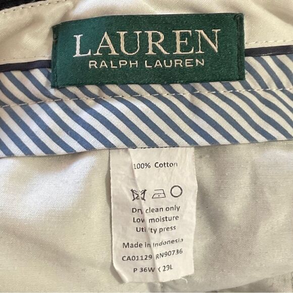 Lauren Ralph Lauren Black Corduroy Pants Custom Hem 36 - Picture 6 of 7